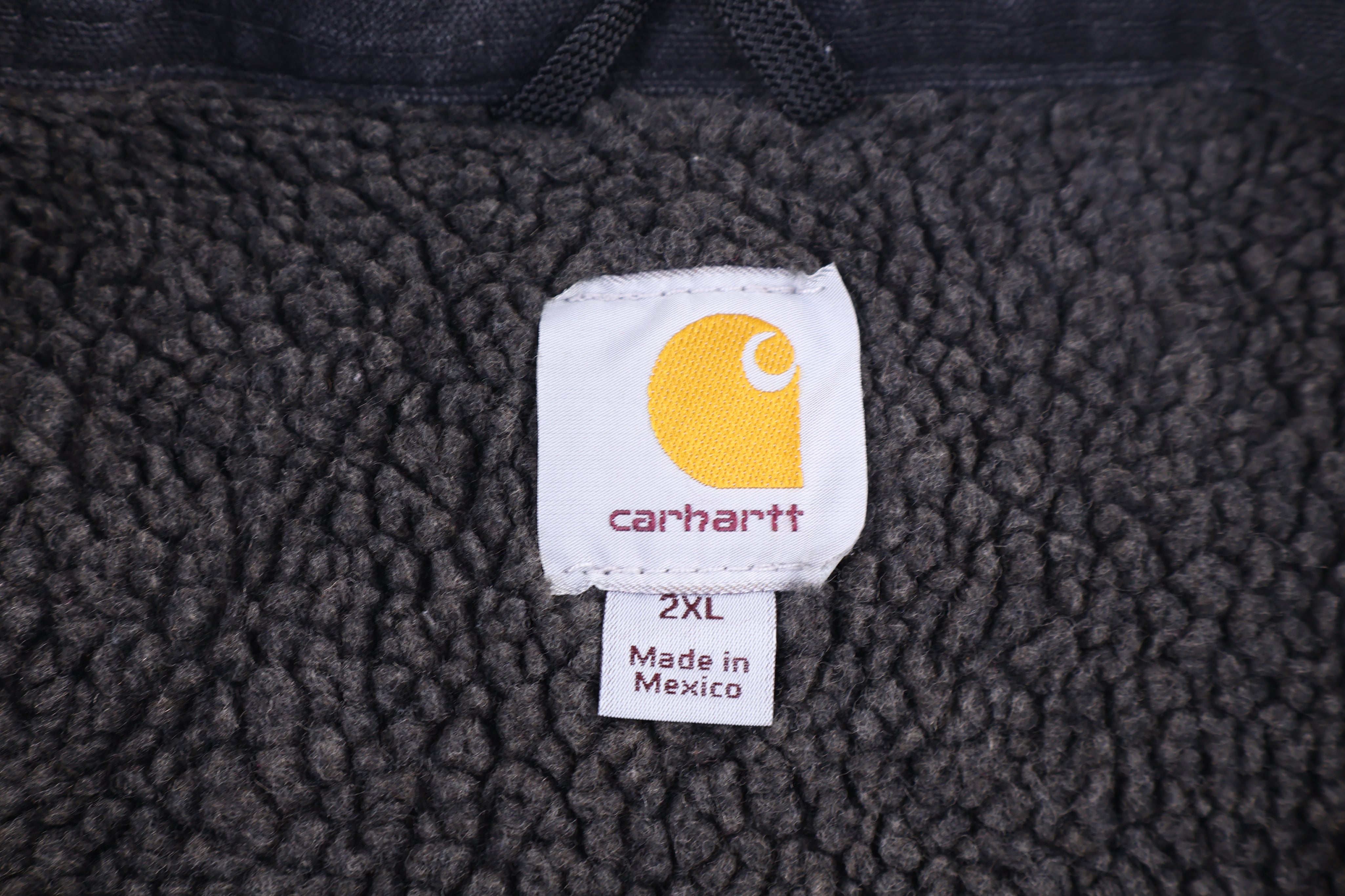 Carhartt Logo Patch Brown Full Zip Jacket - Jacket - Thrifted Threads
