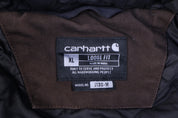 Carhartt Logo Patch Brown Full Zip Jacket - Jacket - Thrifted Threads