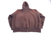 Carhartt Logo Patch Brown Full Zip Jacket - Jacket - Thrifted Threads
