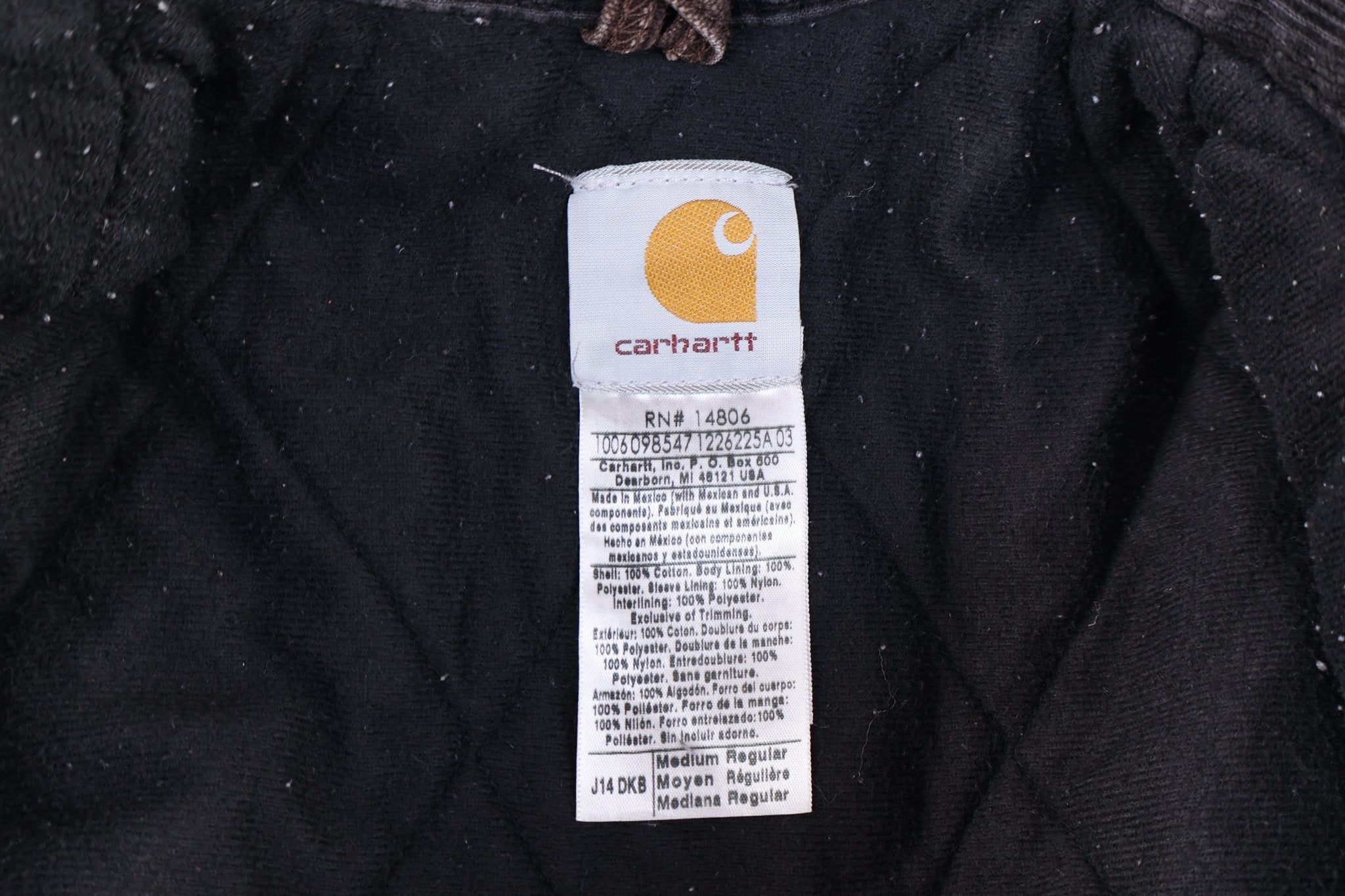 Carhartt Logo Patch Brown Full Zip Santa Fe Jacket - Jacket - Thrifted Threads