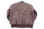 Carhartt Logo Patch Brown Full Zip Santa Fe Jacket - Jacket - Thrifted Threads