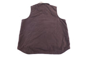 Carhartt Logo Patch Brown Full Zip Vest - Vest - Thrifted Threads