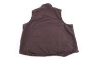Carhartt Logo Patch Brown Full Zip Vest - Vest - Thrifted Threads