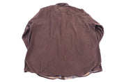 Carhartt Logo Patch Brown LS Button Down - Button Ups/Downs - Thrifted Threads