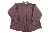 Carhartt Logo Patch Brown LS Button Down - Button Ups/Downs - Thrifted Threads