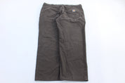 Carhartt Logo Patch Brown Pants - ThriftedThreads.com
