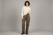 Carhartt Logo Patch Brown Pants - ThriftedThreads.com