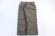 Carhartt Logo Patch Brown Pants - pants - Thrifted Threads