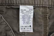 Carhartt Logo Patch Brown Pants - pants - Thrifted Threads