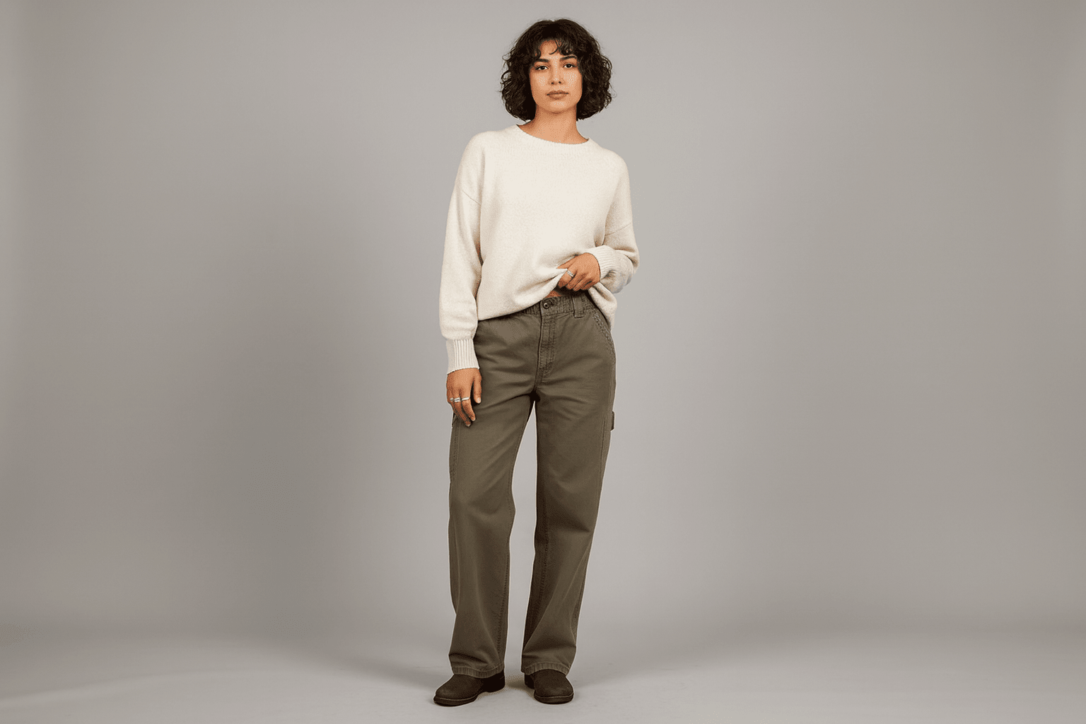 Carhartt Logo Patch Brown Pants - Pants/Shorts - Thrifted Threads