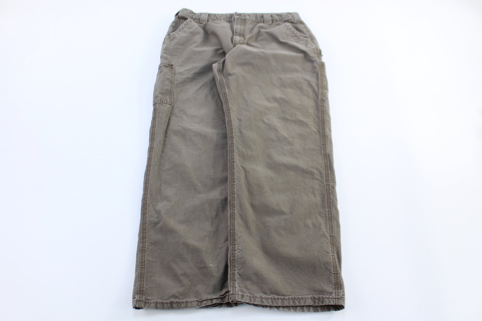 Carhartt Logo Patch Brown Pants - Pants/Shorts - Thrifted Threads