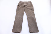 Carhartt Logo Patch Brown Relaxed Fit Pants - Pants - Thrifted Threads