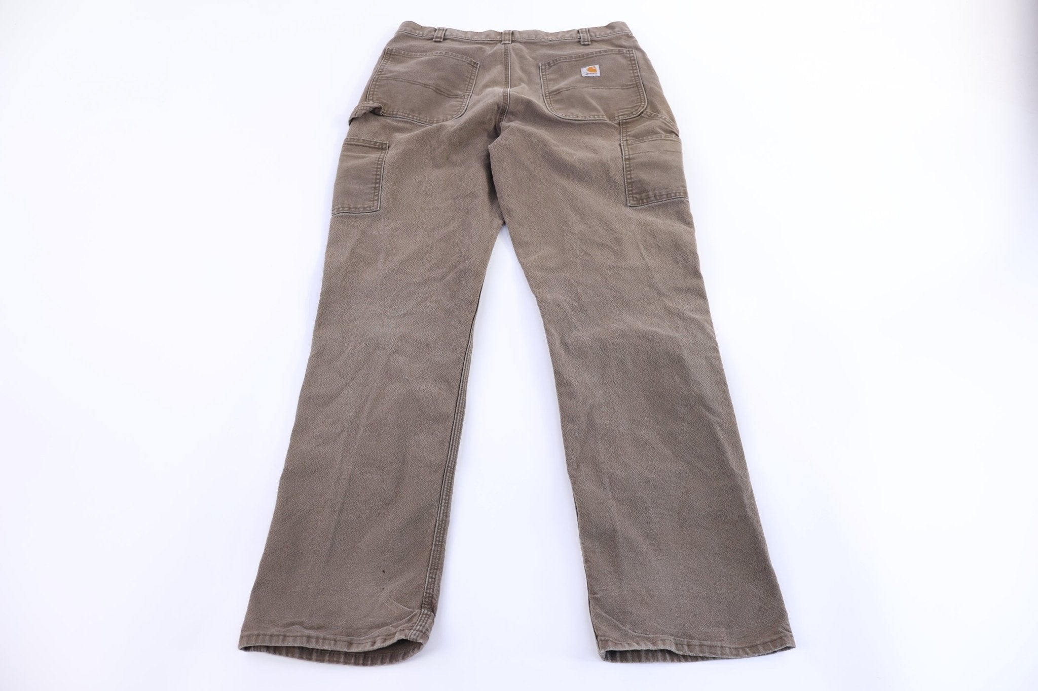 Carhartt Logo Patch Brown Relaxed Fit Pants - Pants - Thrifted Threads
