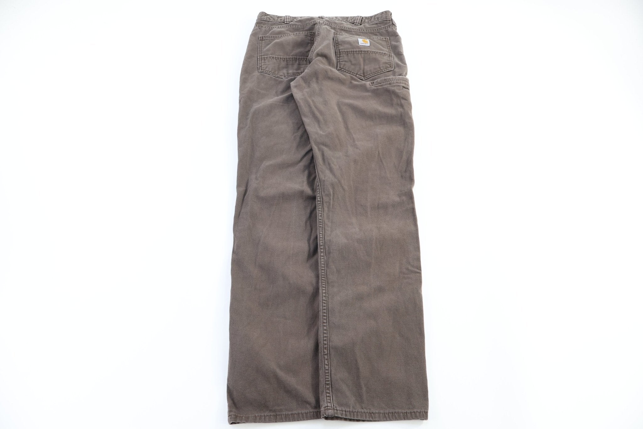 Carhartt Logo Patch Brown Relaxed Fit Pants - Pants - Thrifted Threads