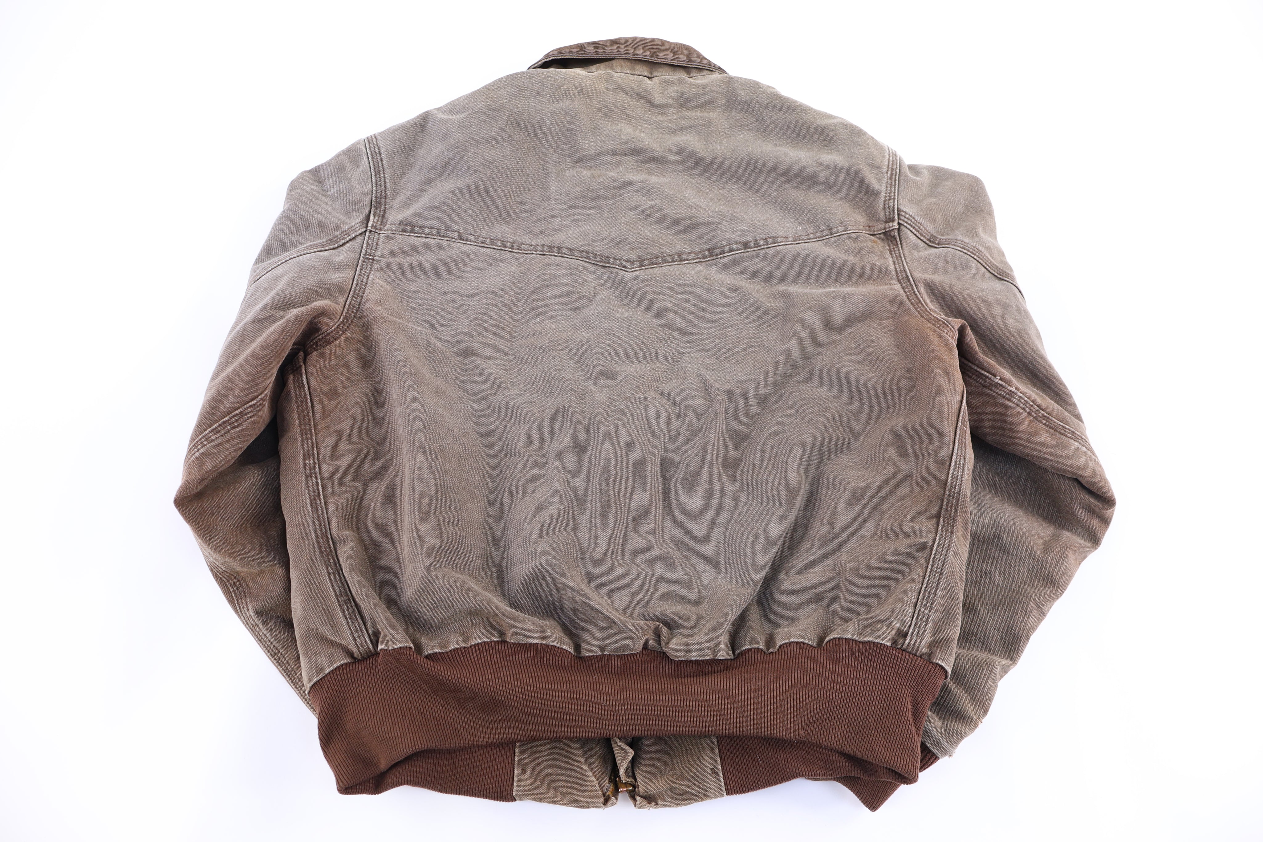 Carhartt Logo Patch Brown Santa Fe Jacket - Jacket - Thrifted Threads