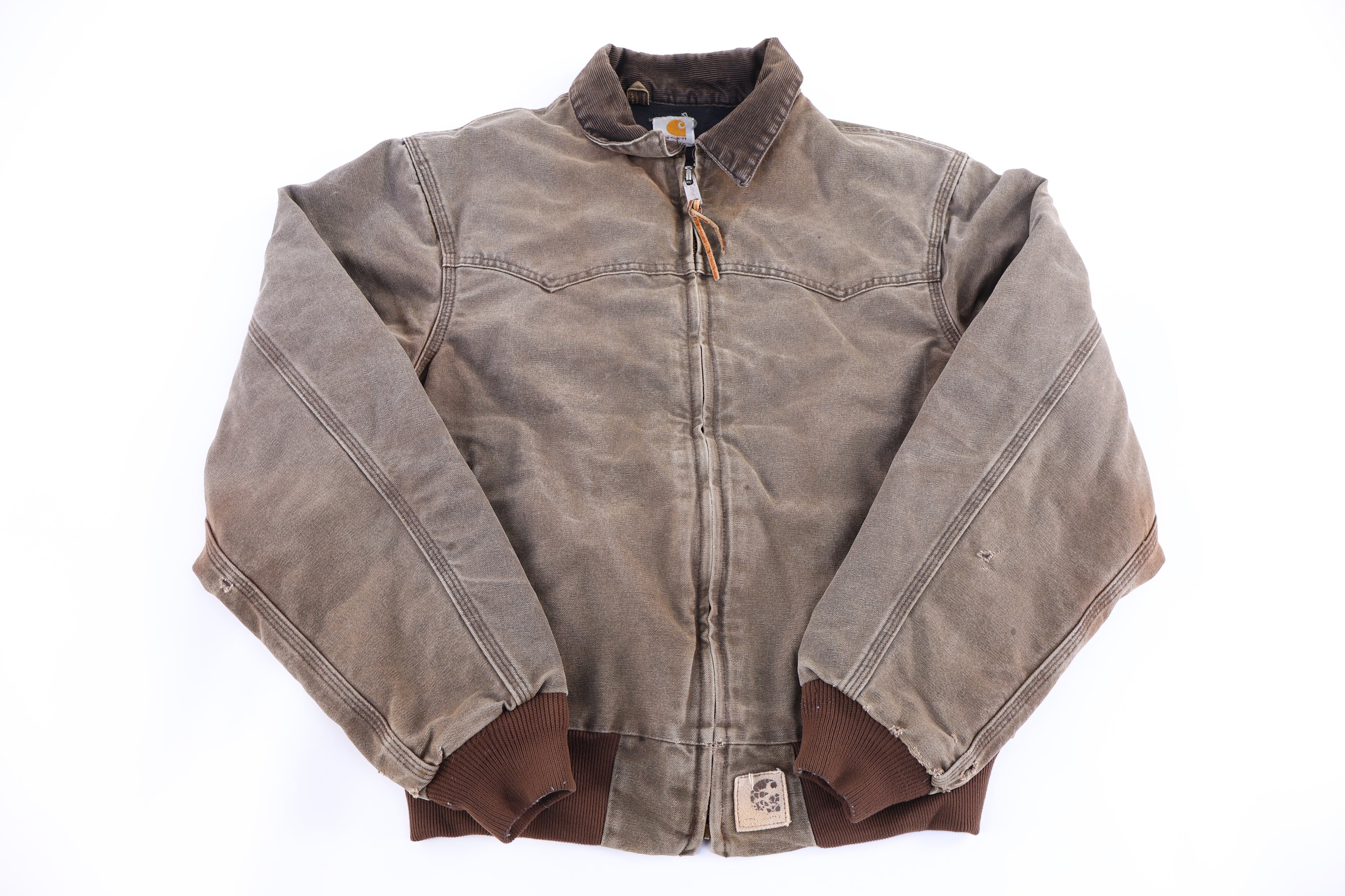 Carhartt Logo Patch Brown Santa Fe Jacket - Jacket - Thrifted Threads