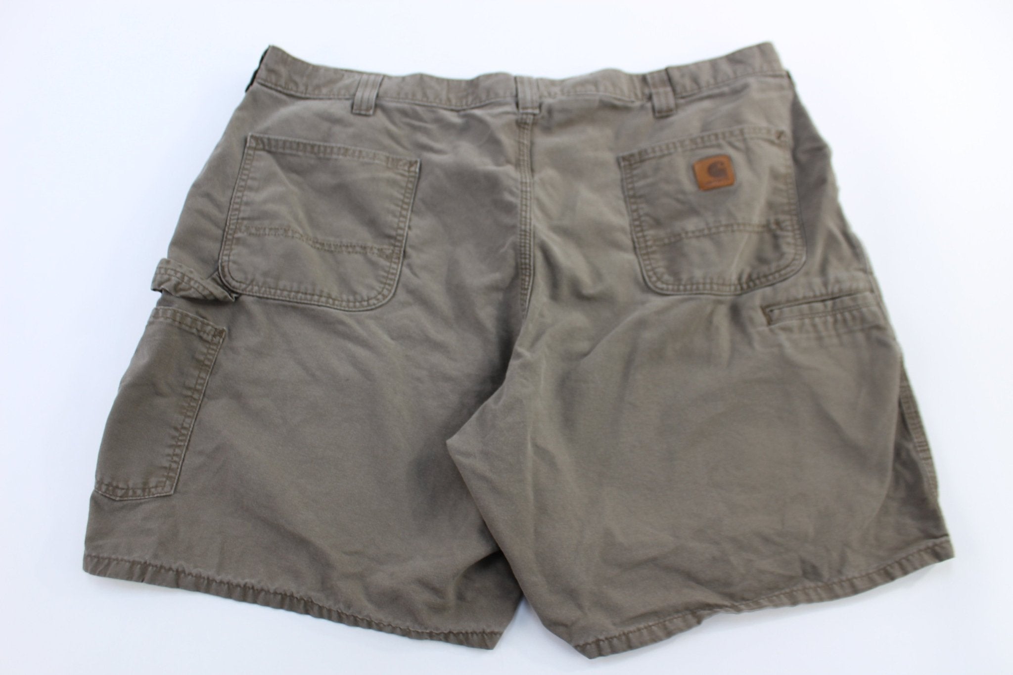 Carhartt Logo Patch Brown Shorts - ThriftedThreads.com