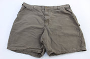Carhartt Logo Patch Brown Shorts - ThriftedThreads.com