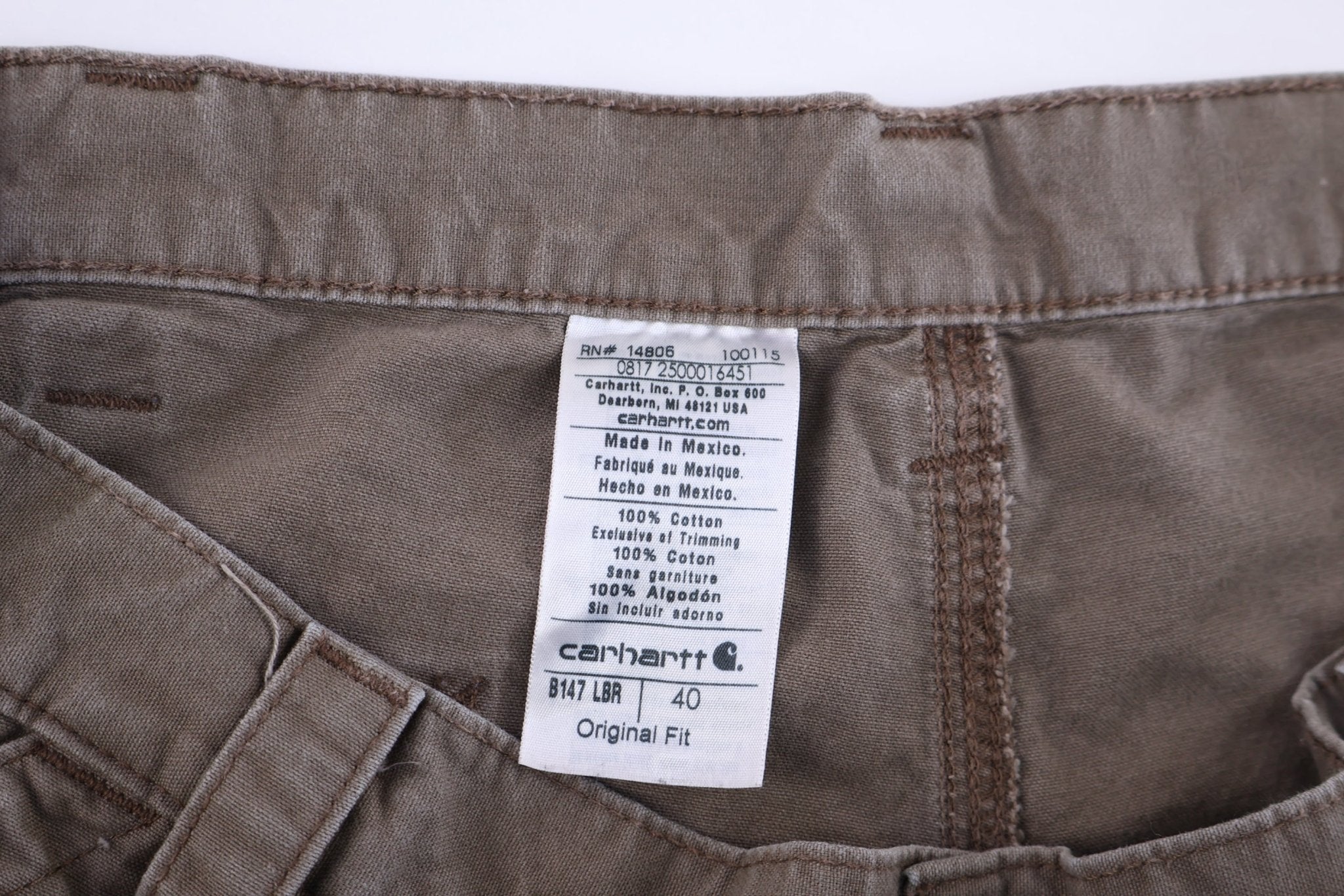 Carhartt Logo Patch Brown Shorts - Pants/Shorts - Thrifted Threads