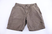 Carhartt Logo Patch Brown Shorts - Pants/Shorts - Thrifted Threads
