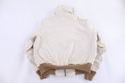 Carhartt Logo Patch Cream Full Zip Jacket - Jacket - Thrifted Threads