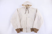 Carhartt Logo Patch Cream Full Zip Jacket - Jacket - Thrifted Threads