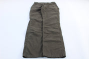 Carhartt Logo Patch Dark Coffee Relaxed Fit Pants - ThriftedThreads.com
