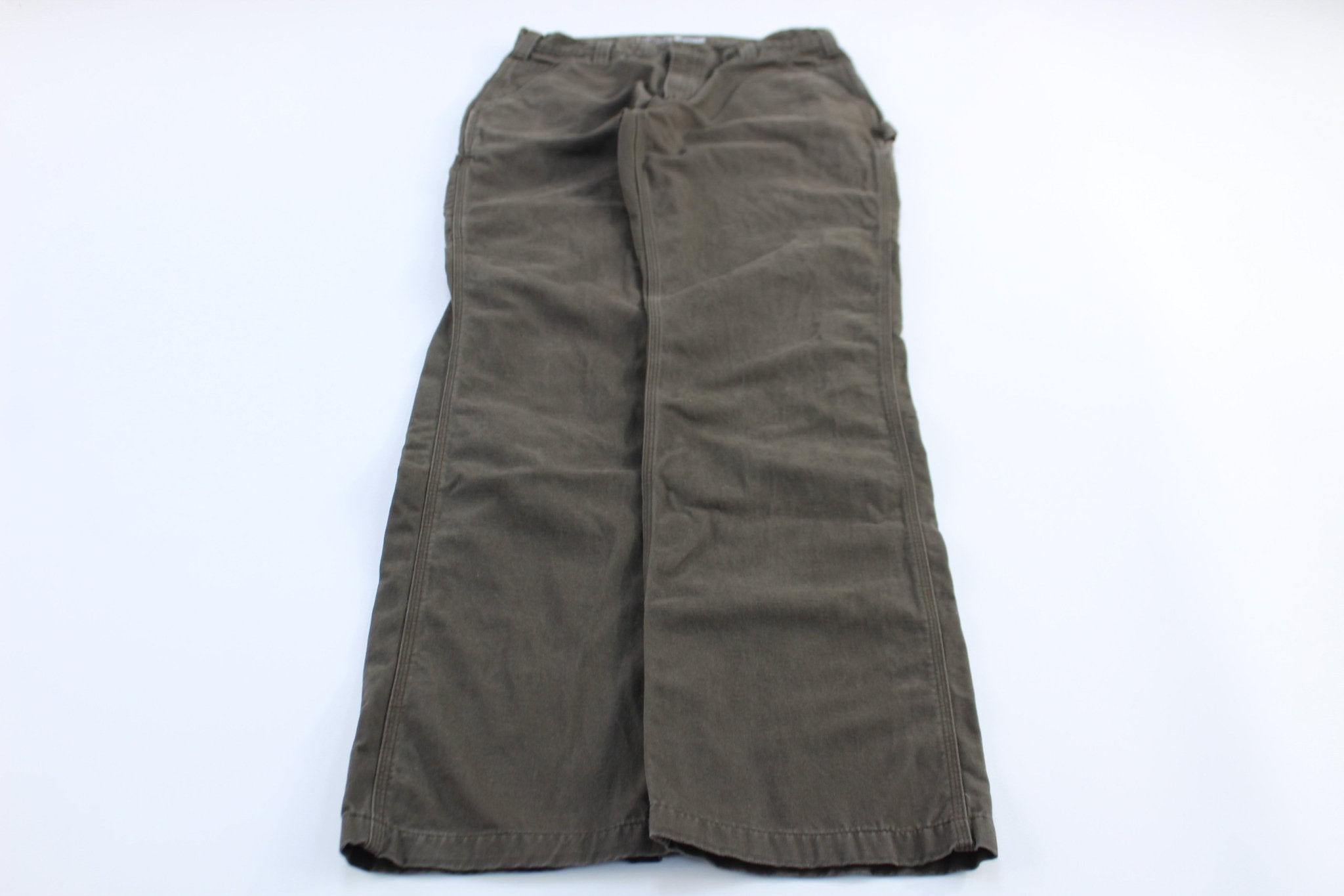 Carhartt Logo Patch Dark Coffee Relaxed Fit Pants - Pants/Shorts - Thrifted Threads