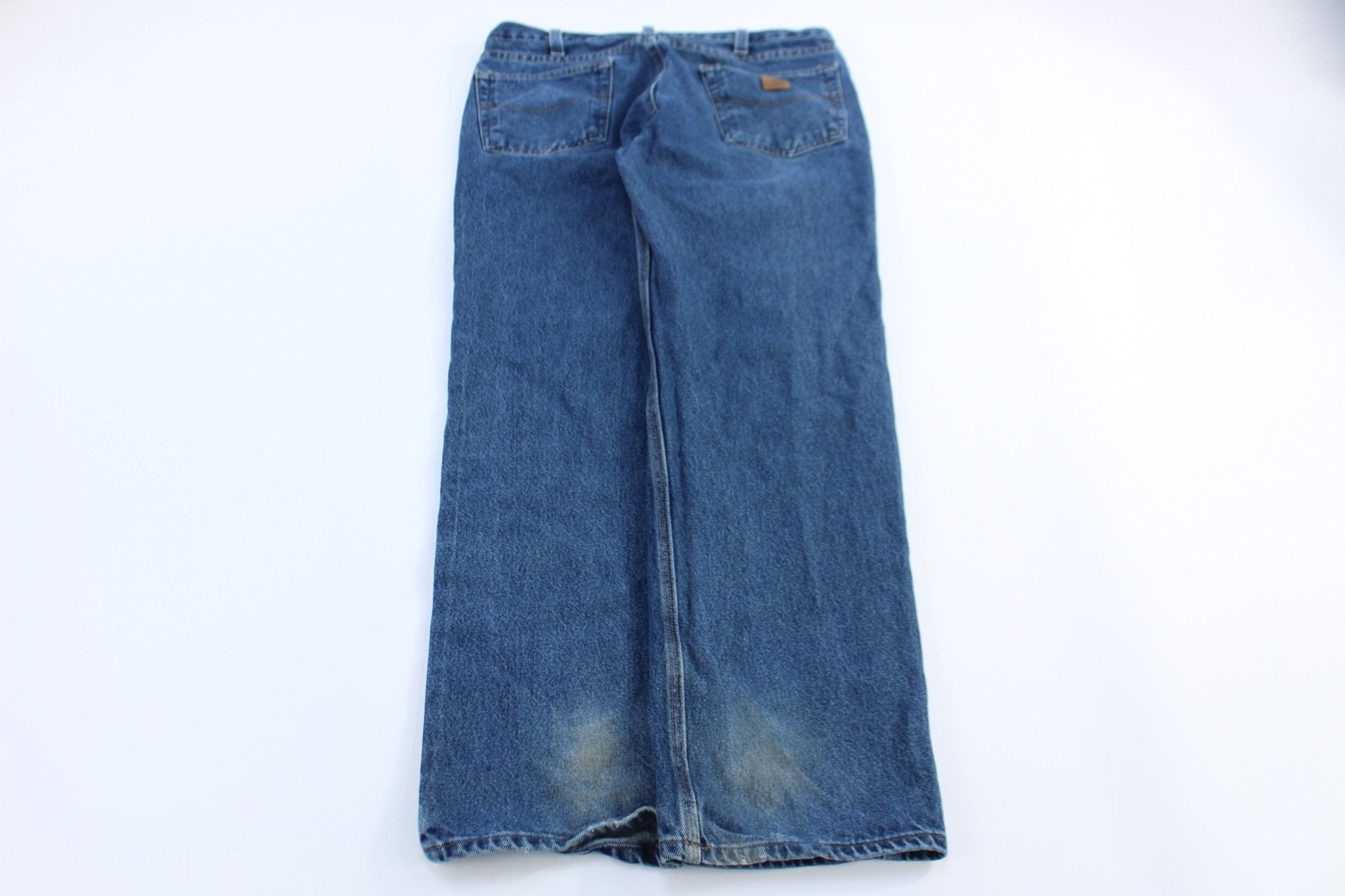 Carhartt Logo Patch Dark Denim Jeans - Pants - Thrifted Threads