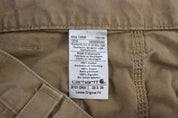 Carhartt Logo Patch Dark Khaki Carpenter Pants - Pants/Shorts - Thrifted Threads