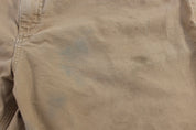 Carhartt Logo Patch Dark Khaki Carpenter Shorts - ThriftedThreads.com