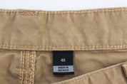 Carhartt Logo Patch Dark Khaki Loose Fit Shorts - ThriftedThreads.com