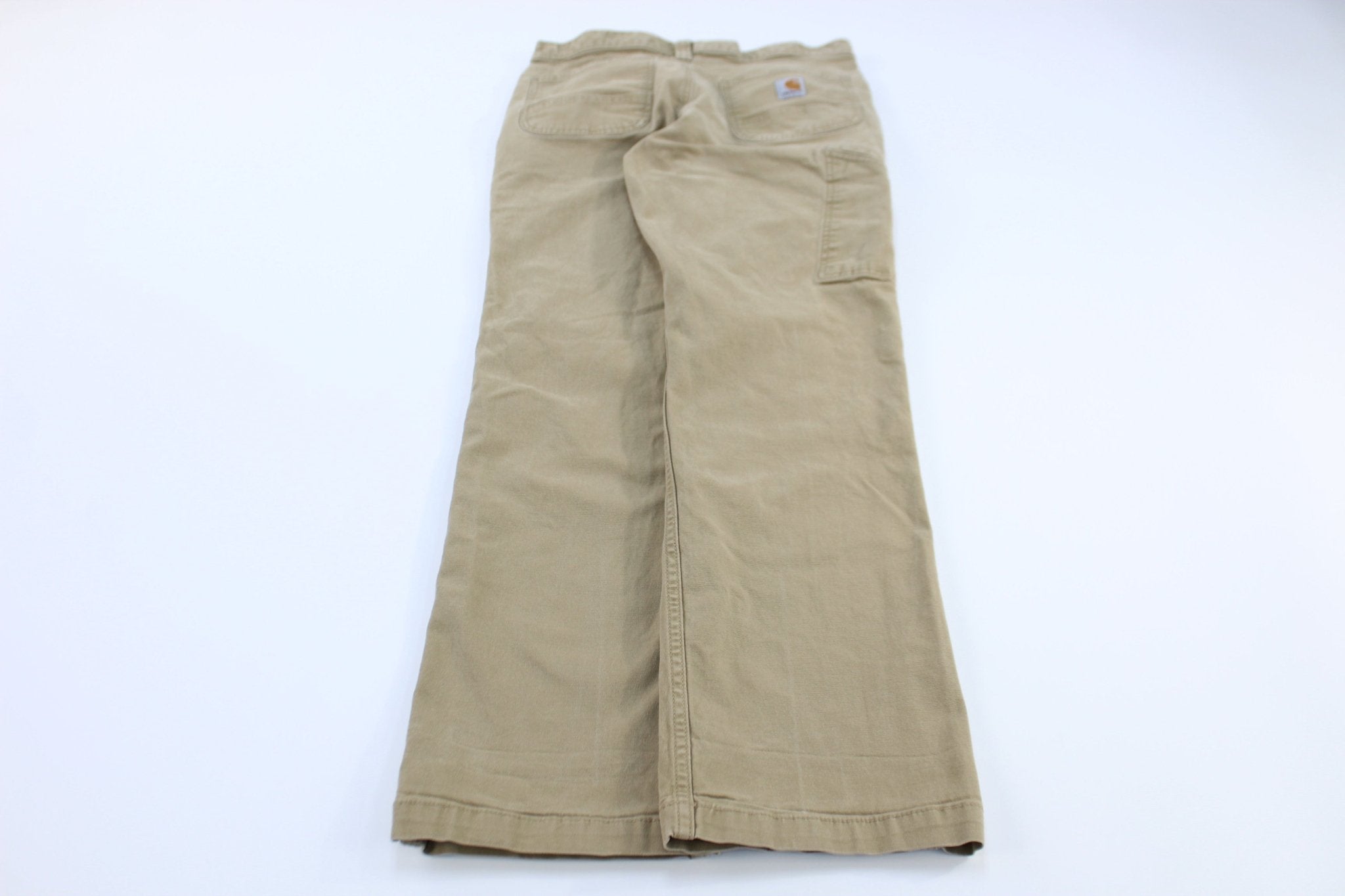Carhartt Logo Patch Dark Khaki Pants - Pants - Thrifted Threads