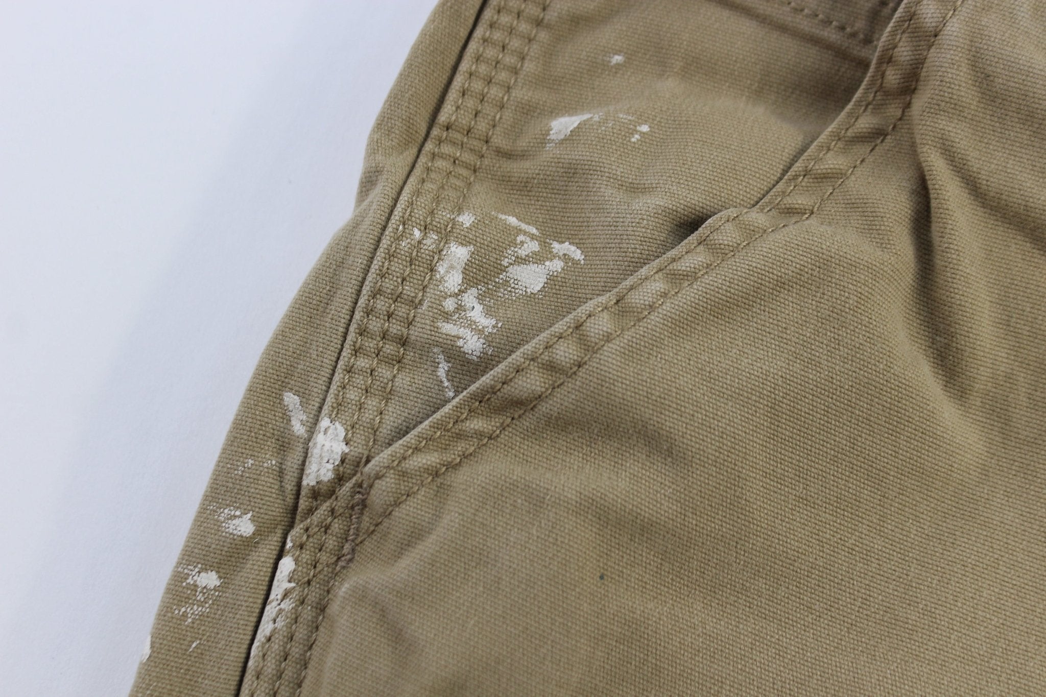 Carhartt Logo Patch Dark Khaki Pants - Pants - Thrifted Threads