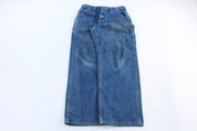 Carhartt Logo Patch Dark Wash Denim Jeans - pants - Thrifted Threads