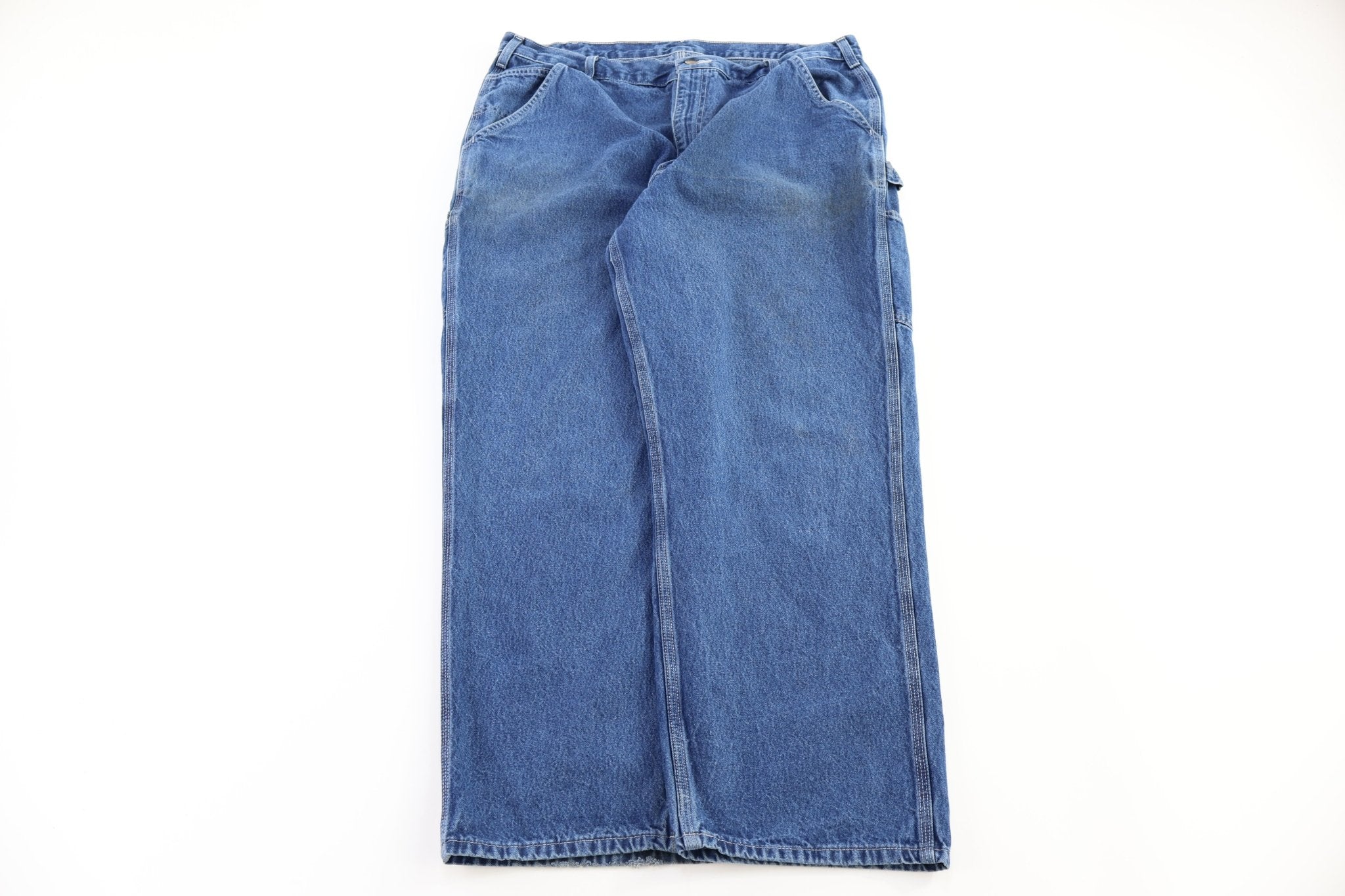 Carhartt Logo Patch Dark Wash Denim Jeans - Pants - Thrifted Threads