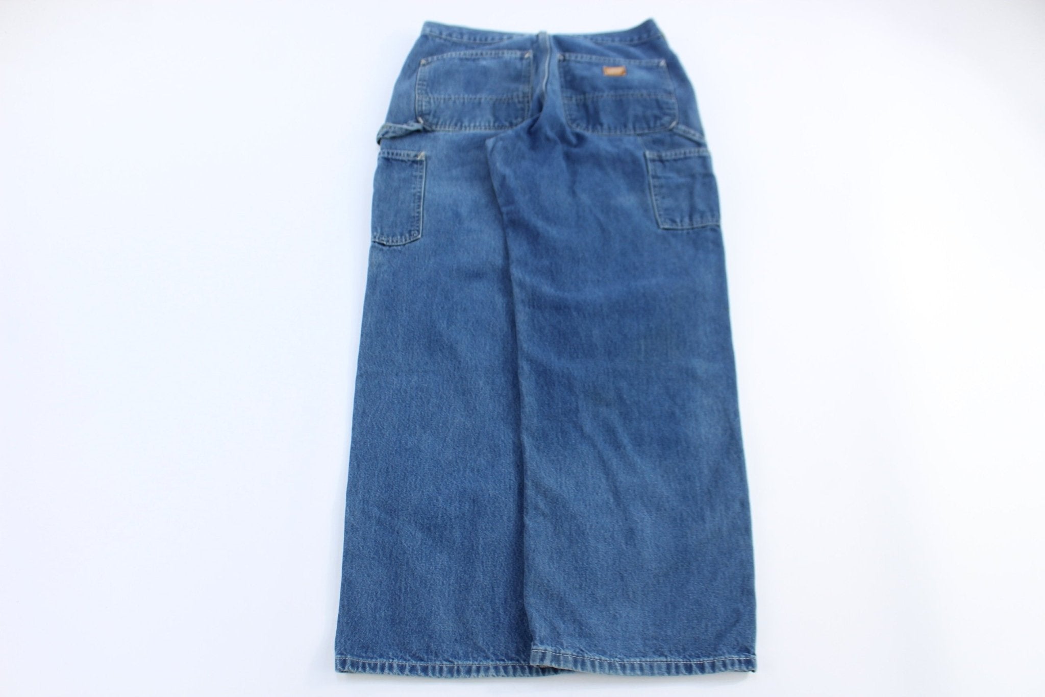Carhartt Logo Patch Dark Wash Denim Jeans - pants - Thrifted Threads