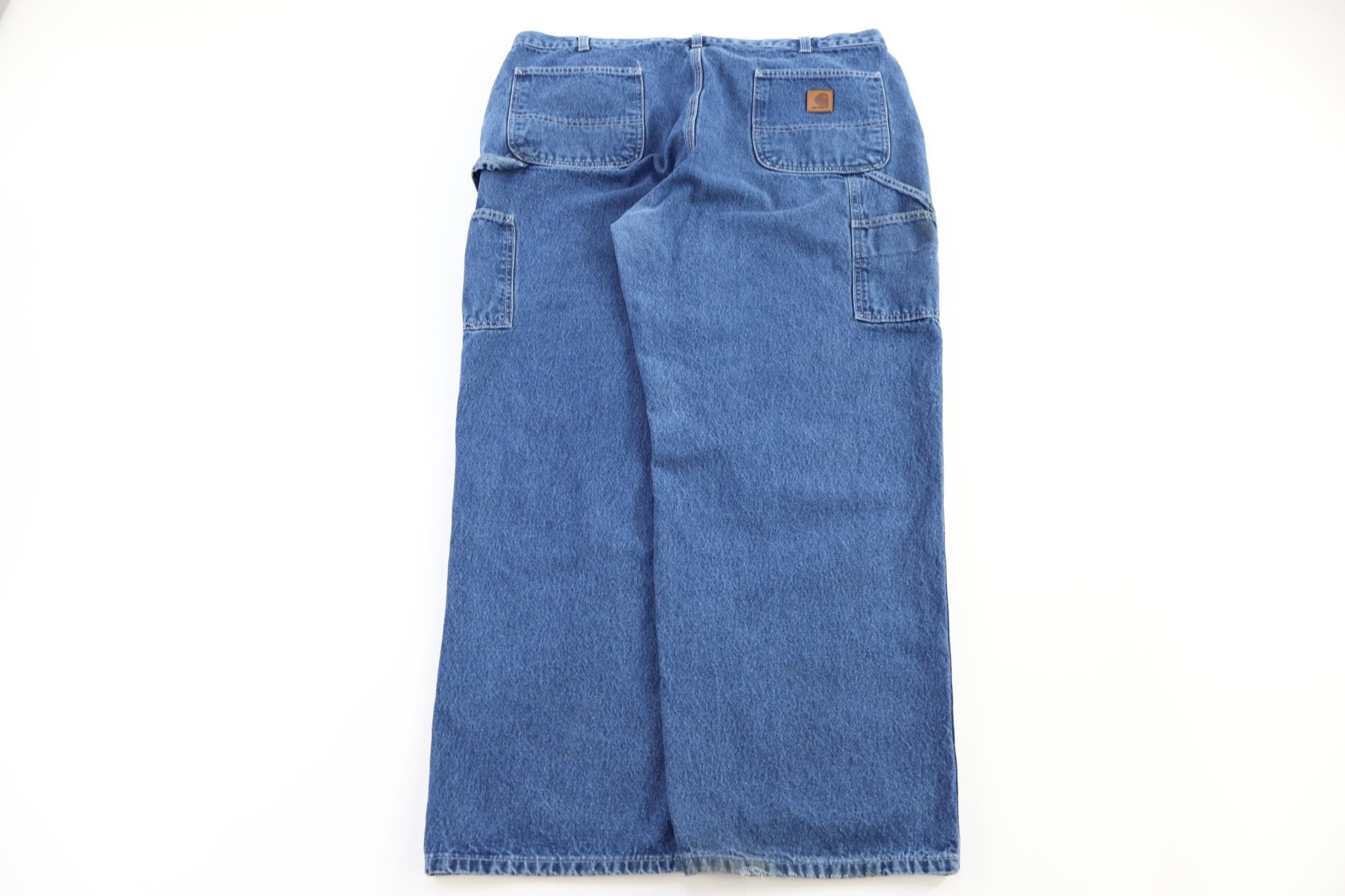 Carhartt Logo Patch Dark Wash Denim Jeans - Pants - Thrifted Threads