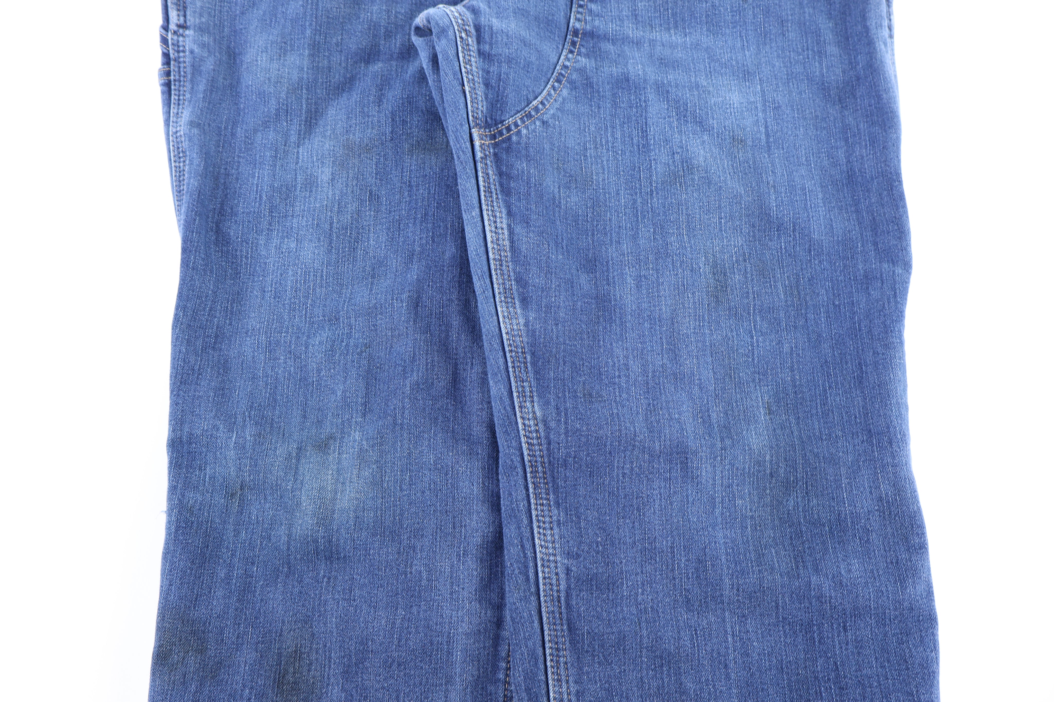 Carhartt Logo Patch Dark Wash Denim Jeans - Pants - Thrifted Threads