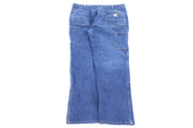 Carhartt Logo Patch Dark Wash Denim Jeans - Pants - Thrifted Threads