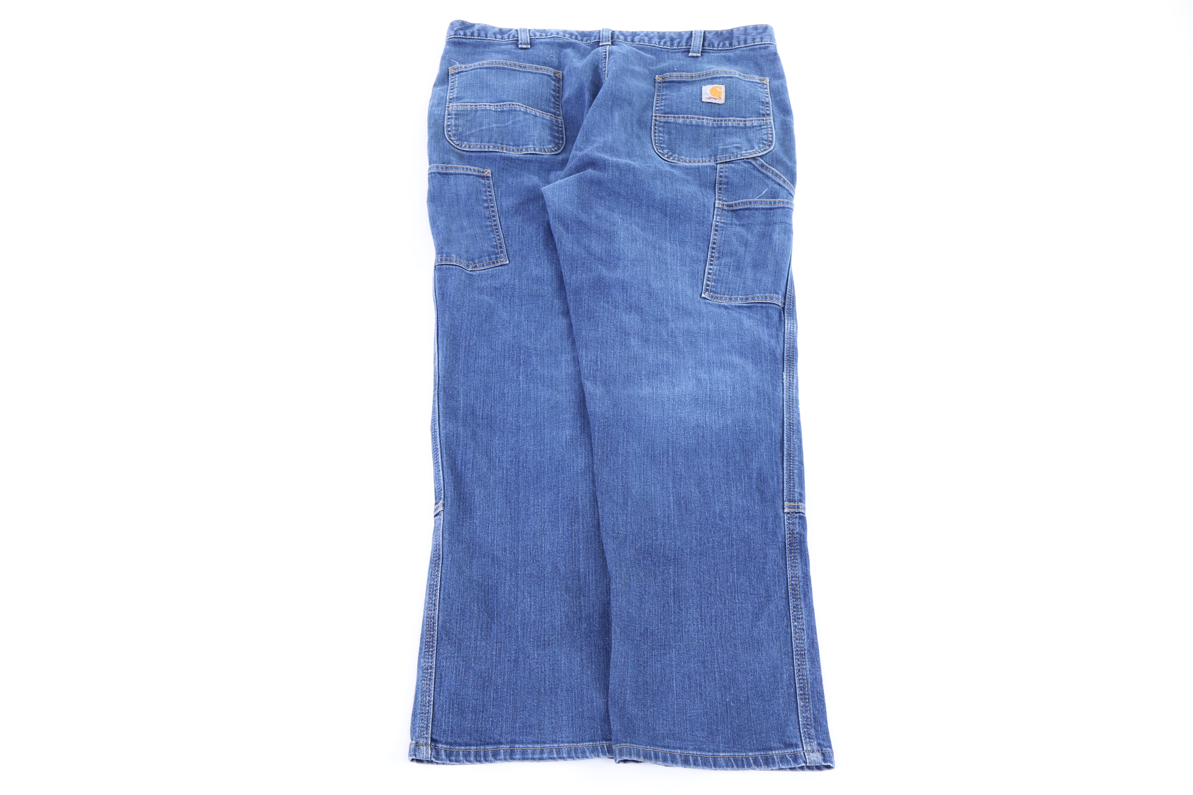 Carhartt Logo Patch Dark Wash Denim Jeans - Pants - Thrifted Threads
