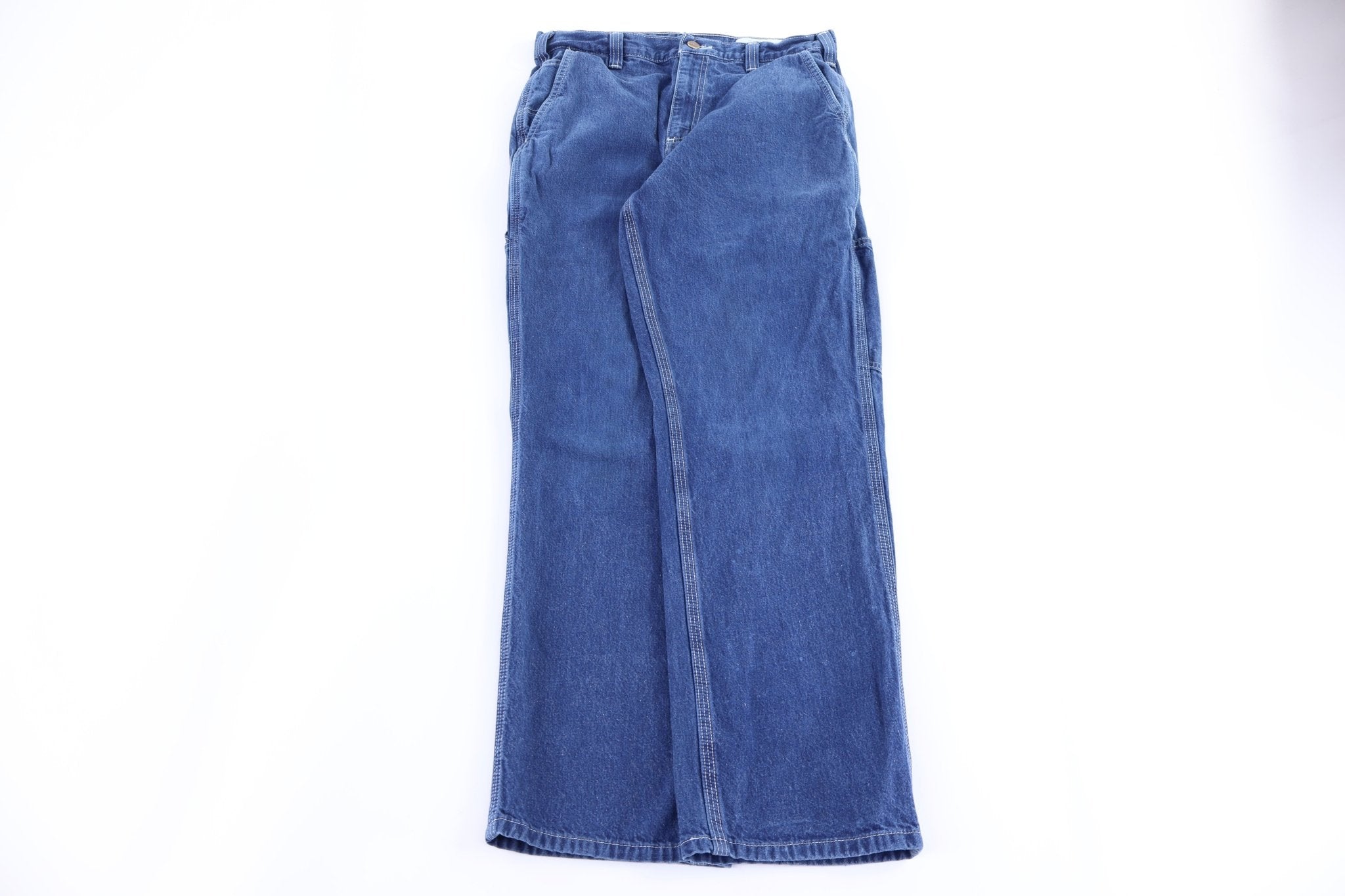 Carhartt Logo Patch Dark Wash Denim Jeans - Pants/Shorts - Thrifted Threads