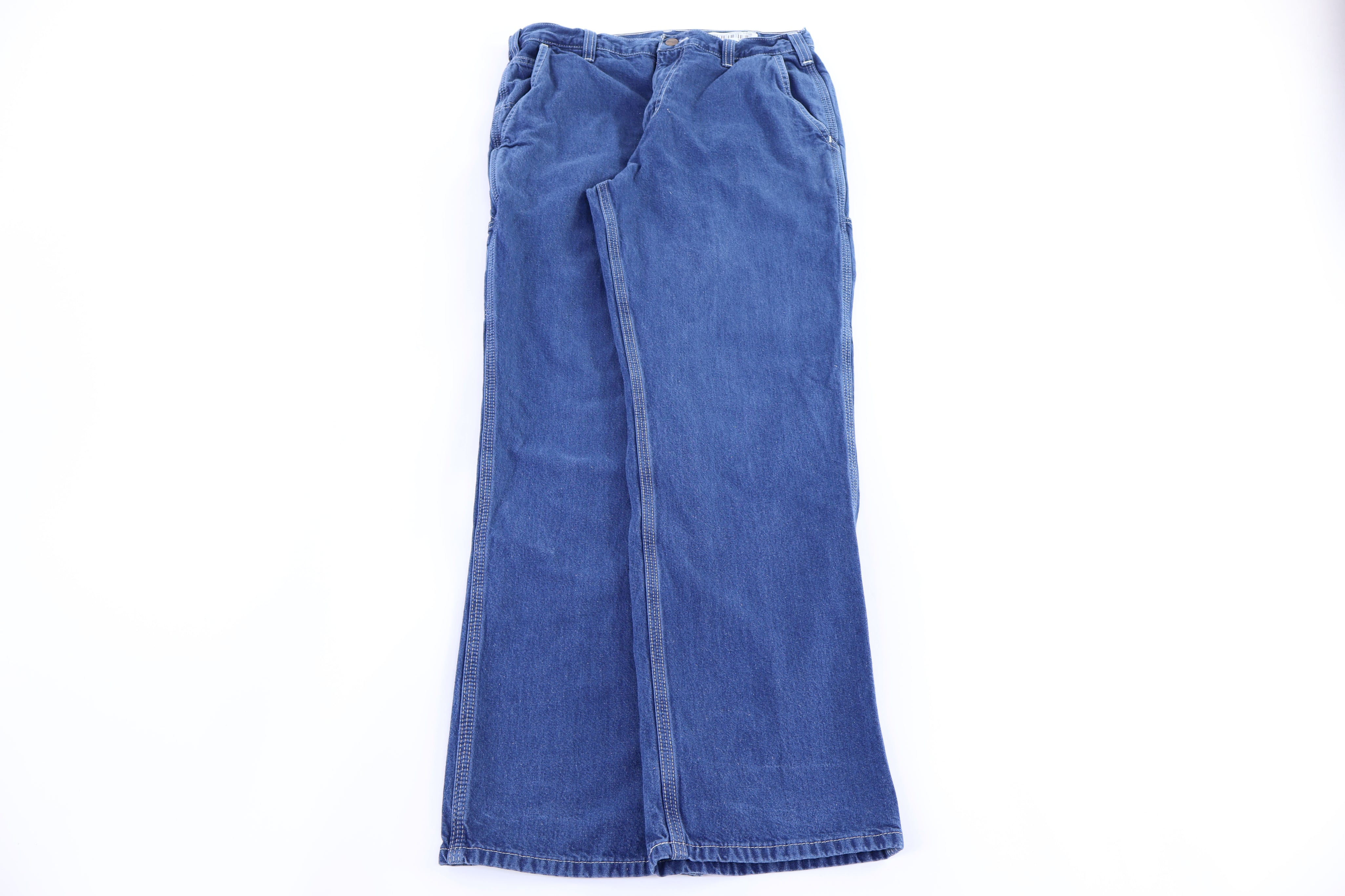 Carhartt Logo Patch Dark Wash Denim Jeans - Pants/Shorts - Thrifted Threads