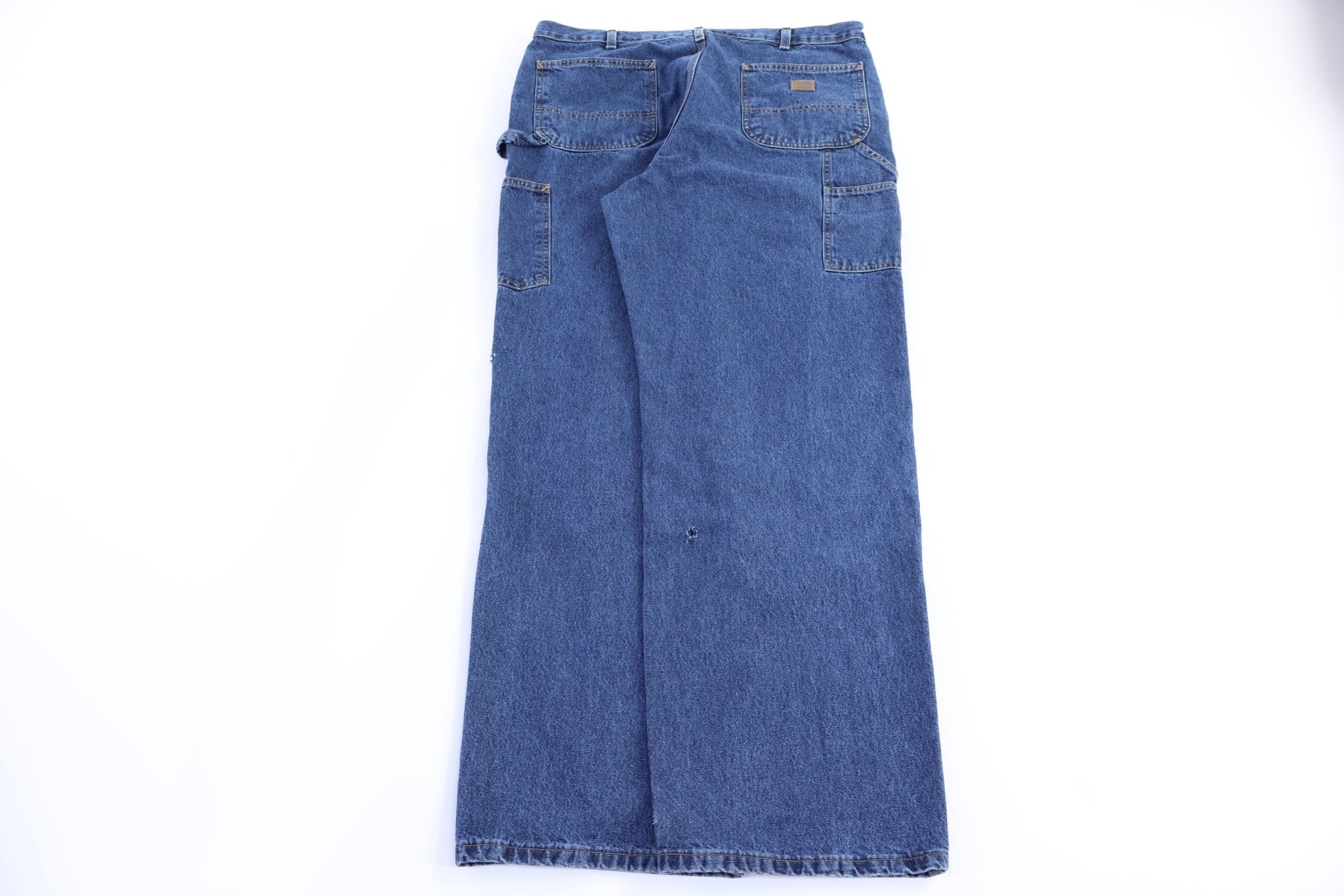 Carhartt Logo Patch Dark Wash Denim Pants - Pants - Thrifted Threads