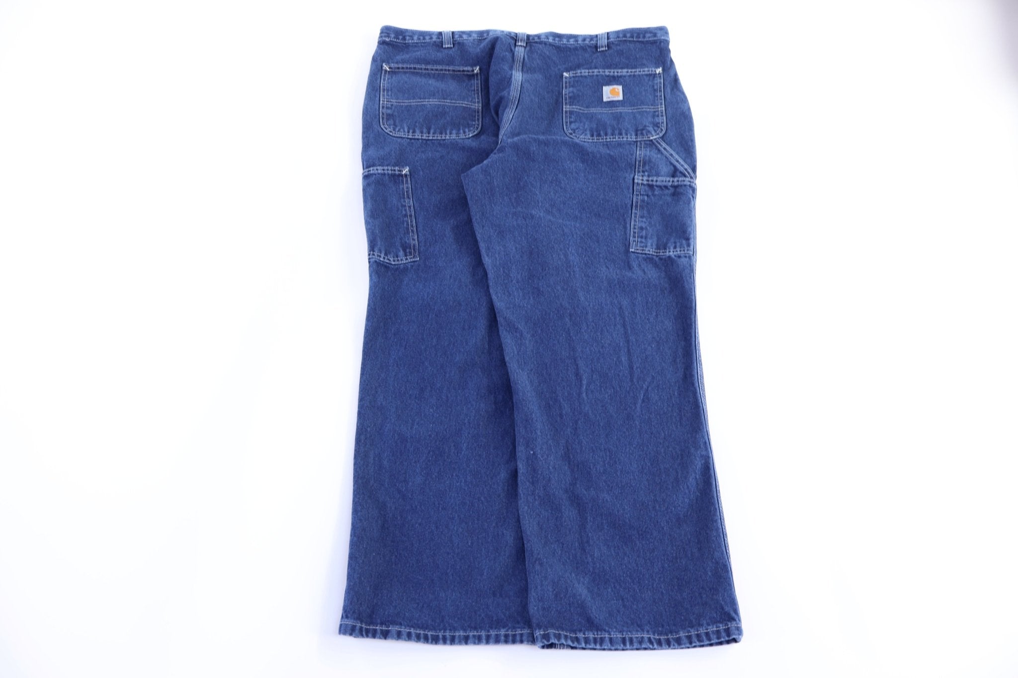 Carhartt Logo Patch Dark Wash Jeans - Pants - Thrifted Threads