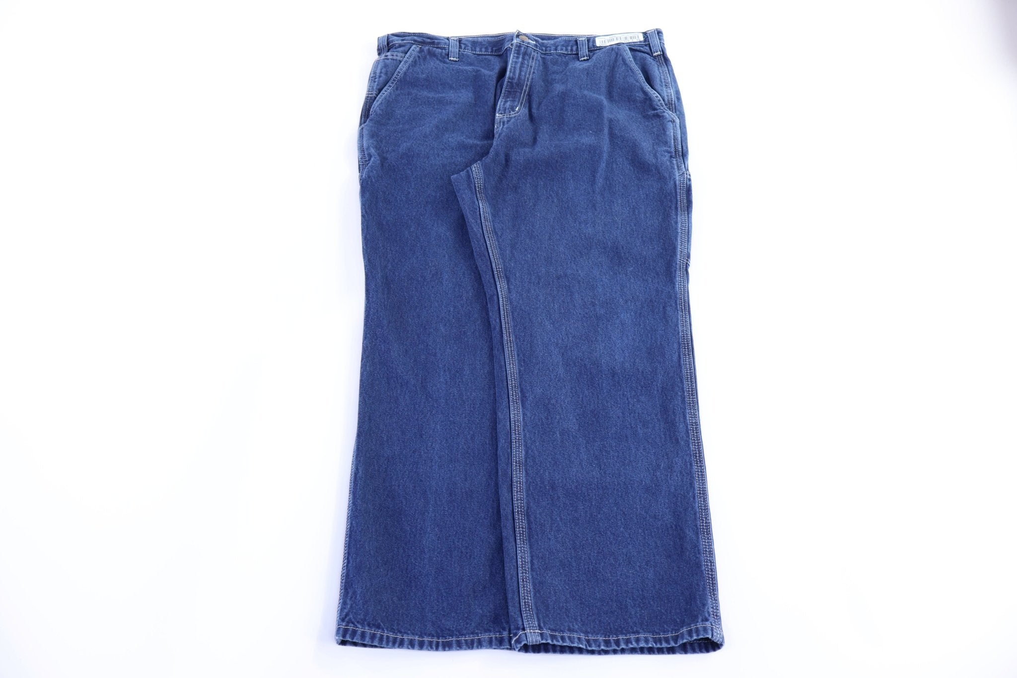 Carhartt Logo Patch Dark Wash Jeans - Pants - Thrifted Threads