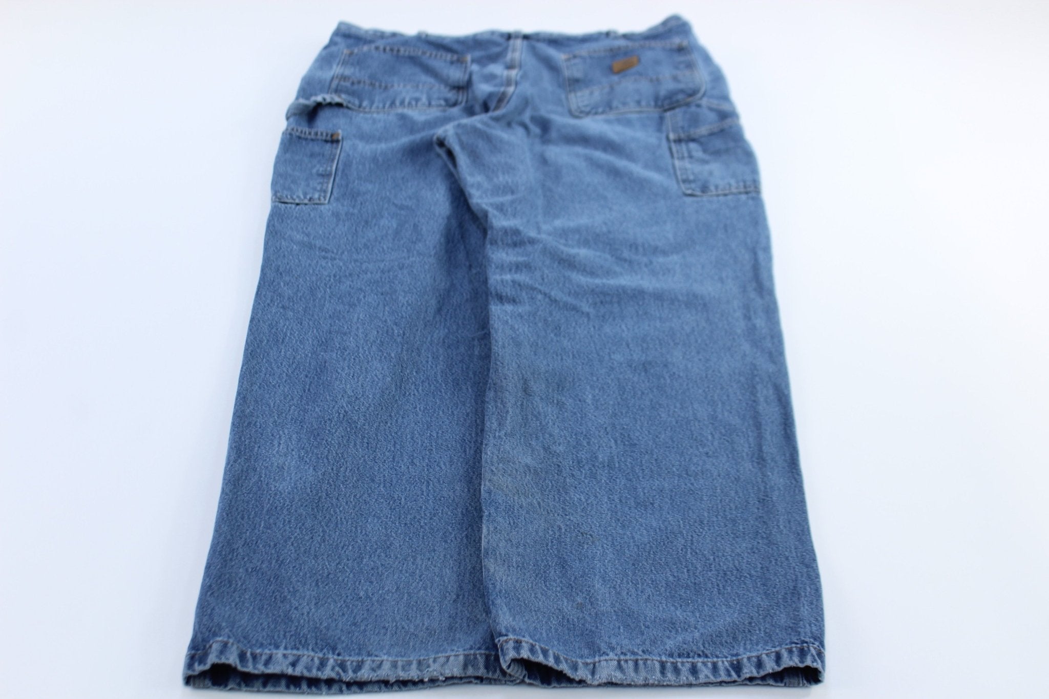 Carhartt Logo Patch Denim Carpenter Jeans - ThriftedThreads.com