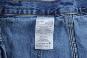 Carhartt Logo Patch Denim Carpenter Jeans - ThriftedThreads.com
