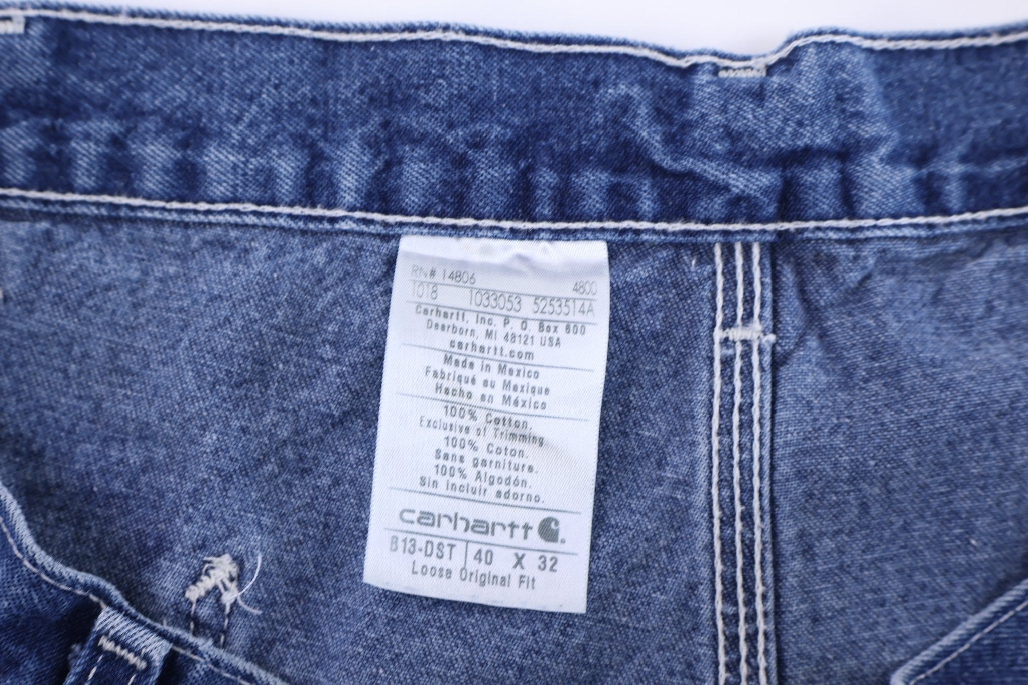 Carhartt Logo Patch Denim Carpenter Pants - Pants - Thrifted Threads