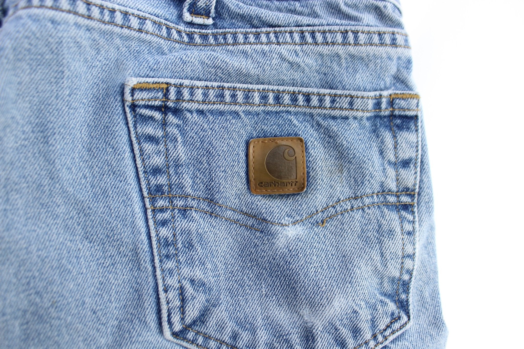 Carhartt Logo Patch Denim Jeans - ThriftedThreads.com